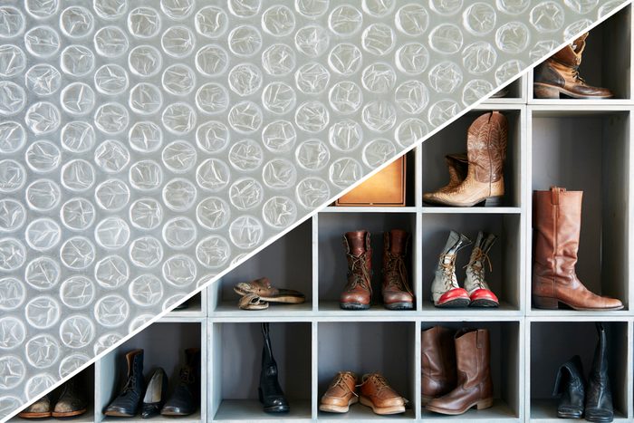 shoes bubble wrap
