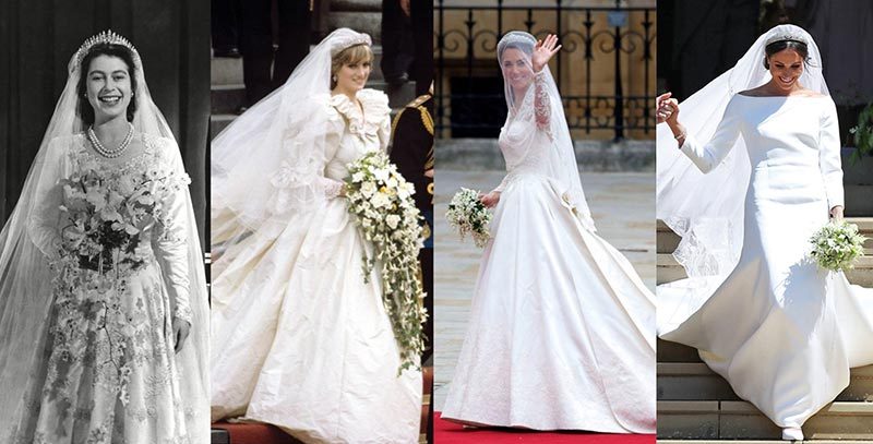 The Fragrances Queen Elizabeth, Princess Diana, Kate Middleton, and Meghan Markle Wore on Their Wedding Days