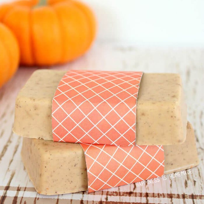DIY Pumpkin Spice Soap gift