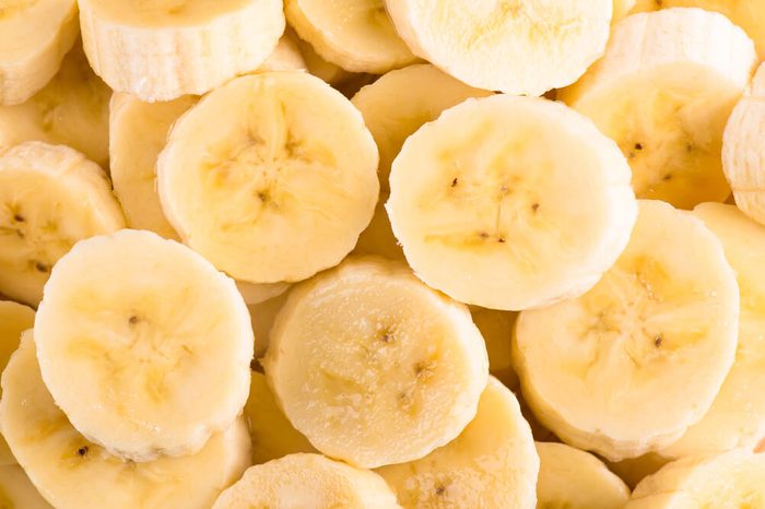 Banana slices background