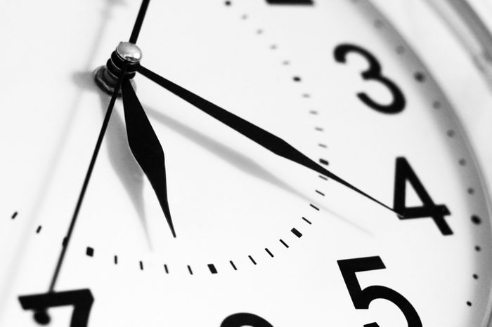 Clock Hands isolated on a white background, time