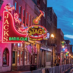 NASHVILLE - NOV 11: Neon signs on Lower Broadway Area on November 11, 2016 in Nashville, Tennessee, USA