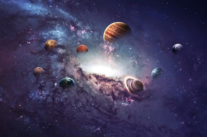 High resolution images presents creating planets of the solar system. This image elements furnished by NASA.