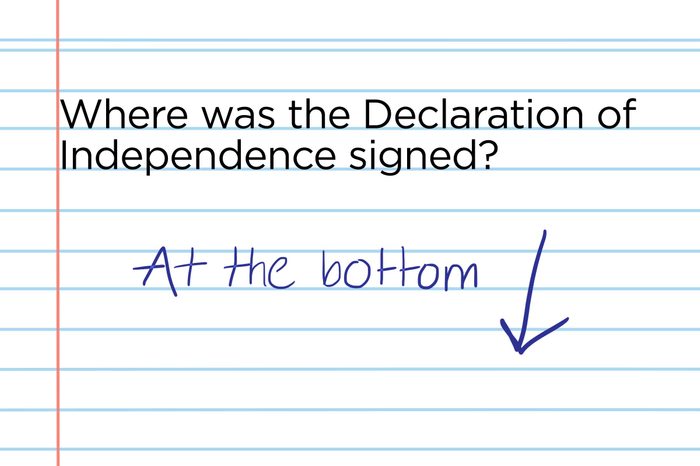 Signature placement