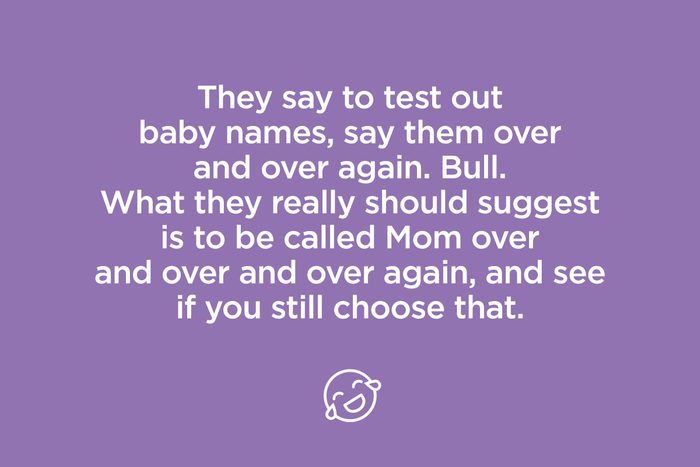 they say to test out baby names