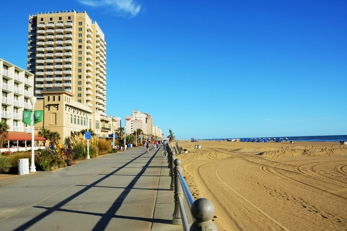 Boardwalk of Virginia Beach VA (USA)