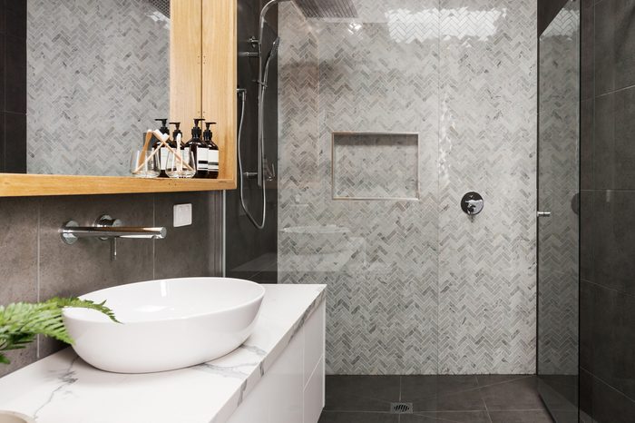 add interest to a bathroom home decor ideas