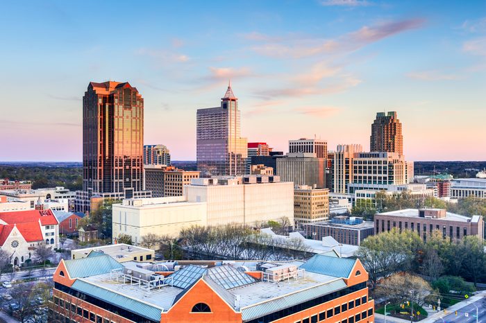 Raleigh, North Carolina, USA downtown city skyline.