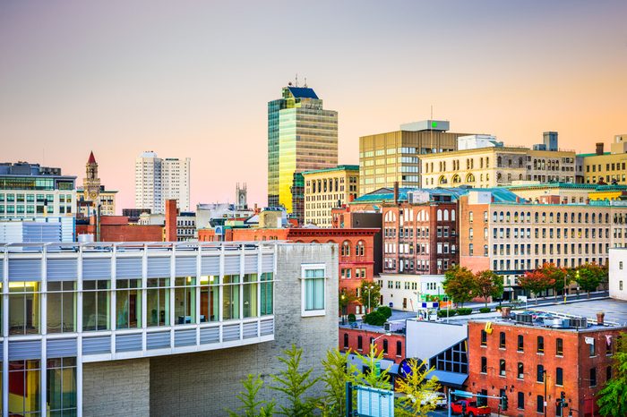 Worcester, Massachusetts, USA Skyline.