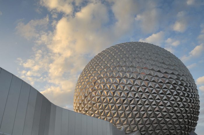 Spaceship Earth at Epcot in Walt Disney World, Florida, USA