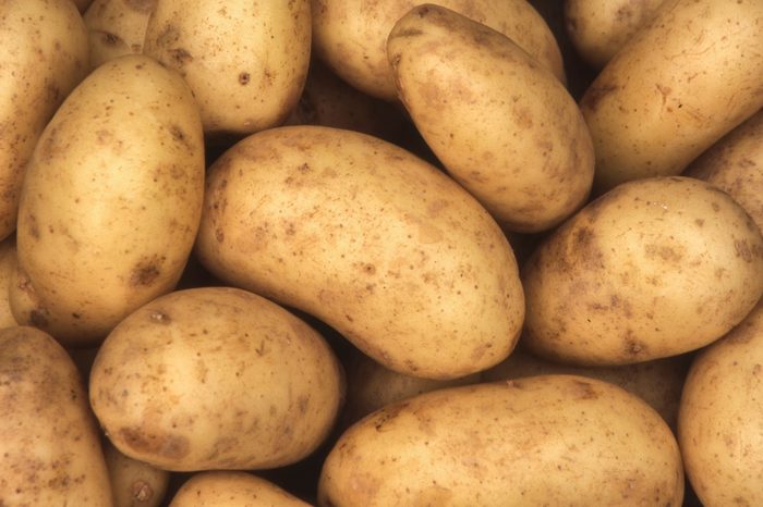 Charlotte potatoes background which are a popular early variety potato