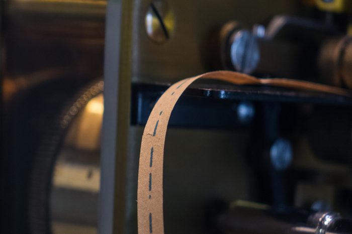 The old and vintage electrical telegraph, Morse system.