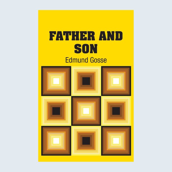 Book cover features geometric squares pattern under bold text 