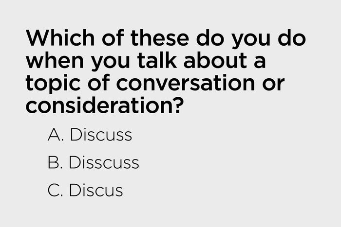 used when you talk about a topic of conversation