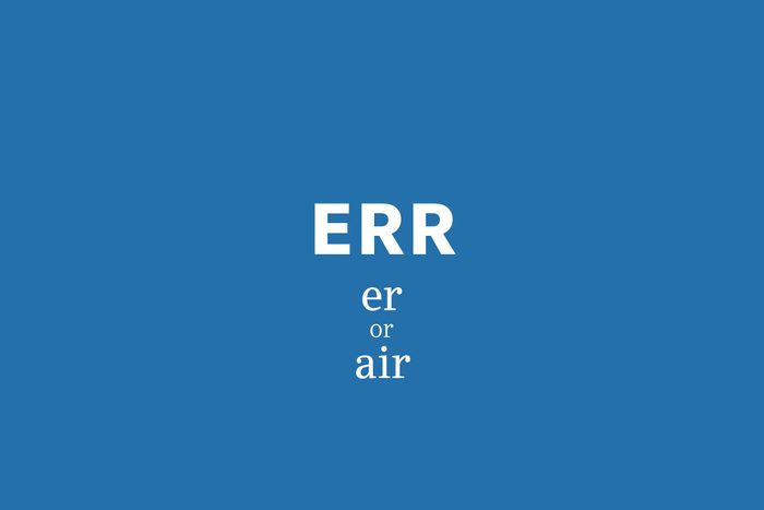err pronunciation