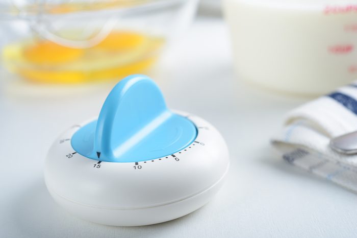 Kitchen timer on a table