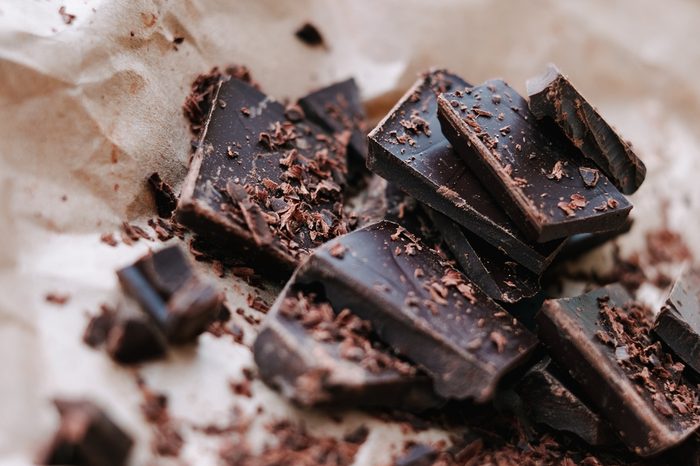 Dark Chocolate On Paper