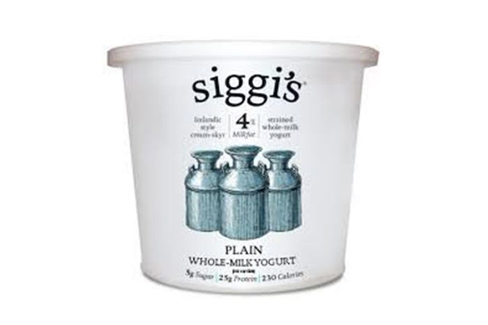 Siggis Skyr Icelandic 4% Plain Yogurt, 24 Ounce -- 6 per case.