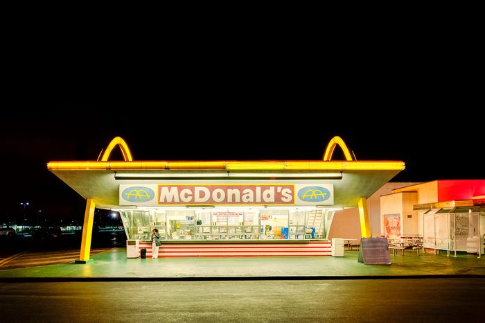 LOS ANGELES, USA - MARCH 31: The oldest operating McDonald's restaurant in the world in Downey, Los Angeles, California, USA on March 31, 2013. It opened on August 18, 1953.