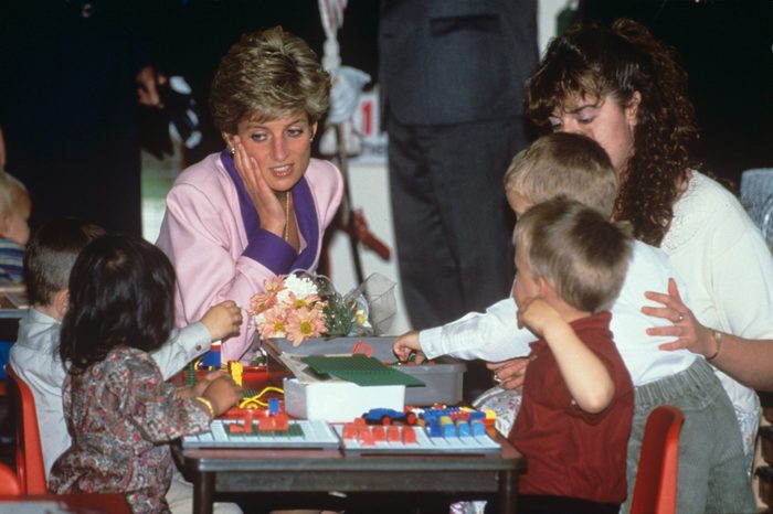 Princess Diana with children