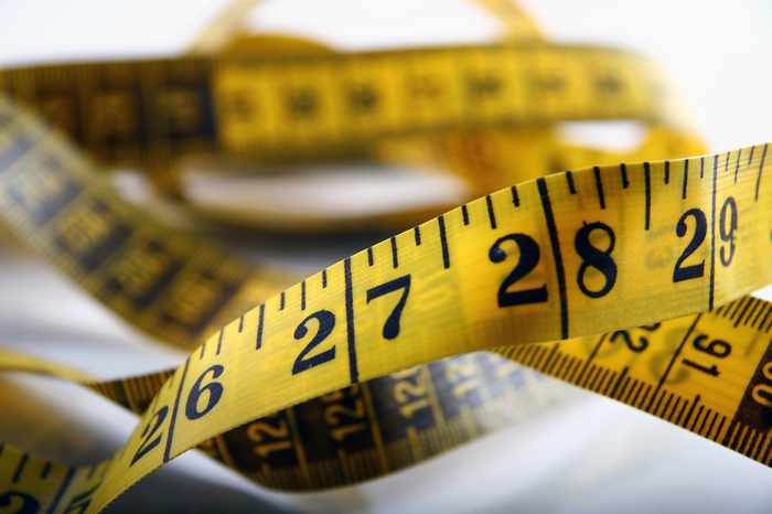 Yellow tape measure