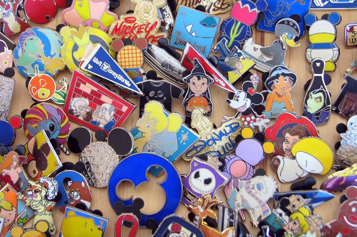 Disney Hidden Mickey Cast Lanyard Collector Badge Pin LOT of 30 Pins NO DOUBLES