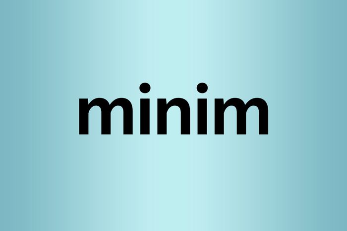 minim palindrome words