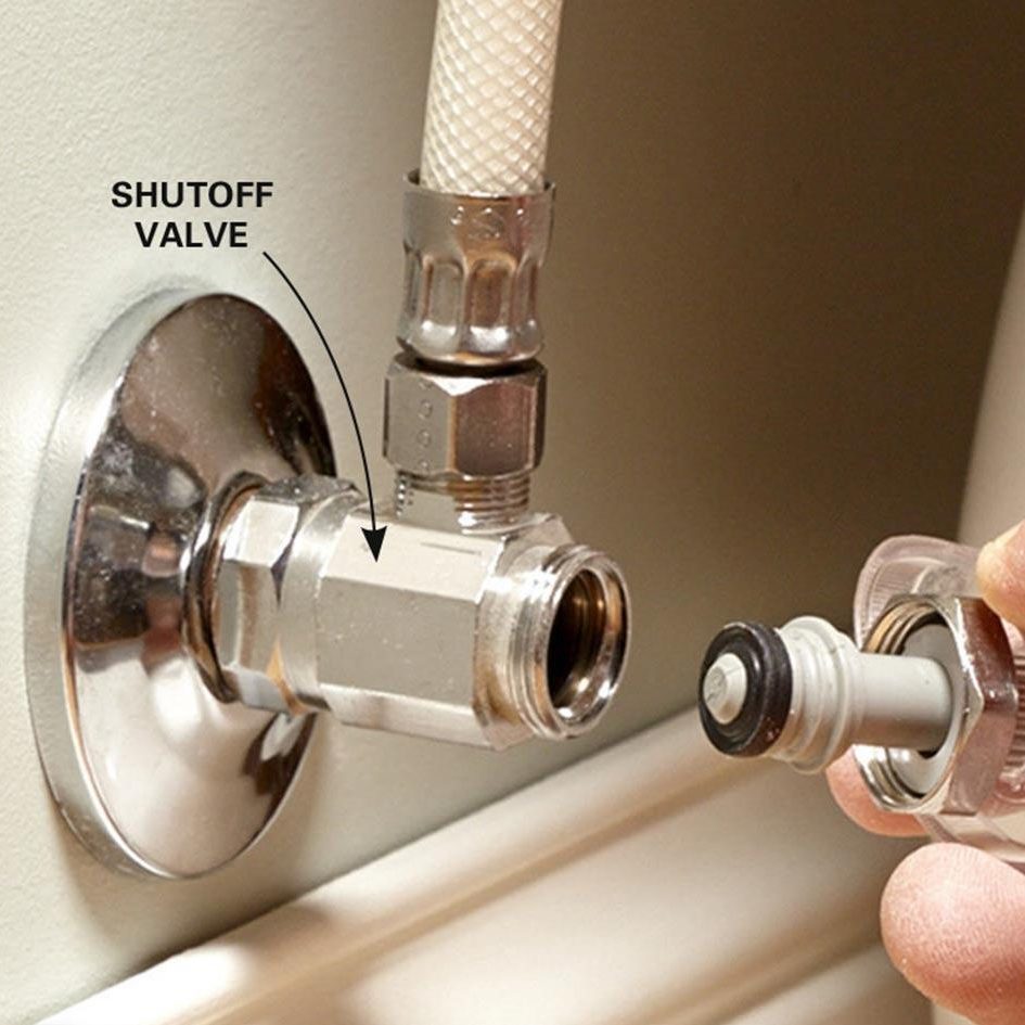 Fix a shutoff valve