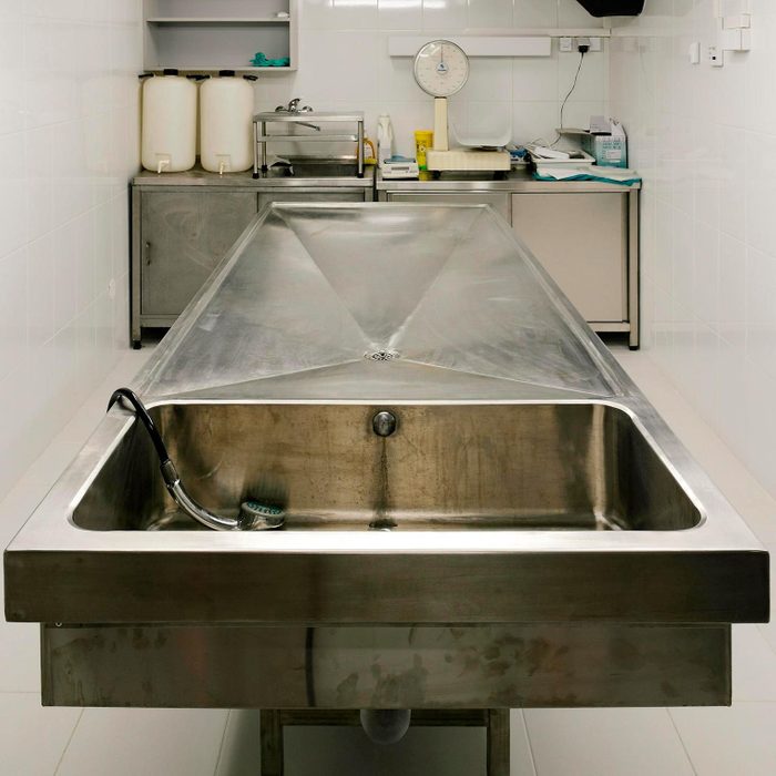 Autopsy table