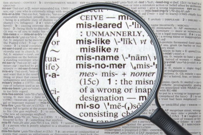 misnomer