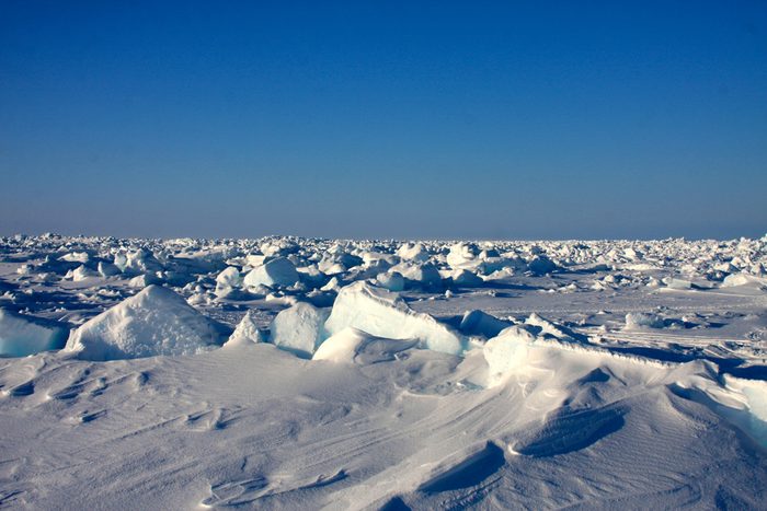 Sea ice off the coast of Barrow, Alaska