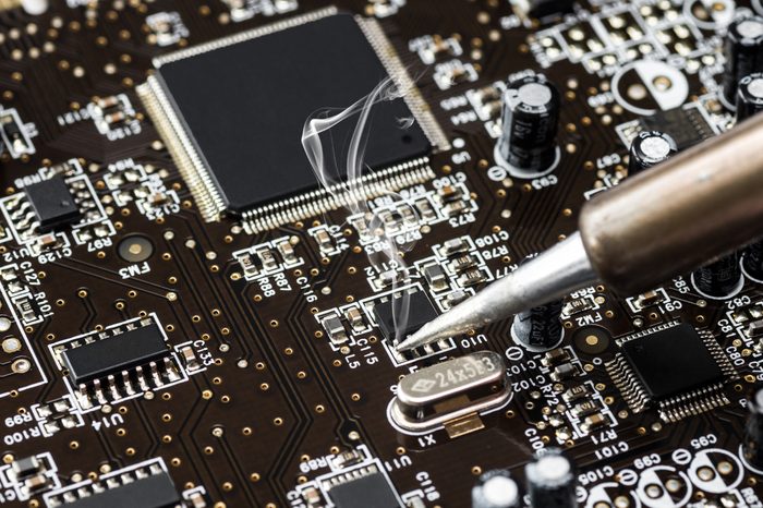 Computer circuit board with central processing unit