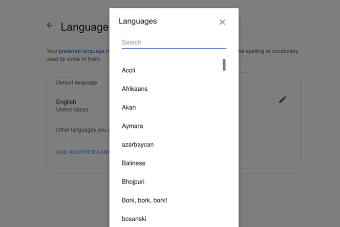 language