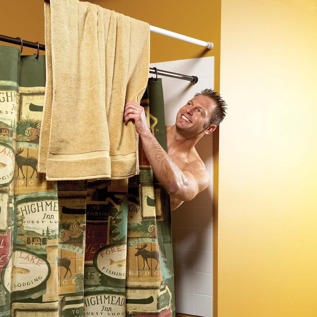 extra towel bar