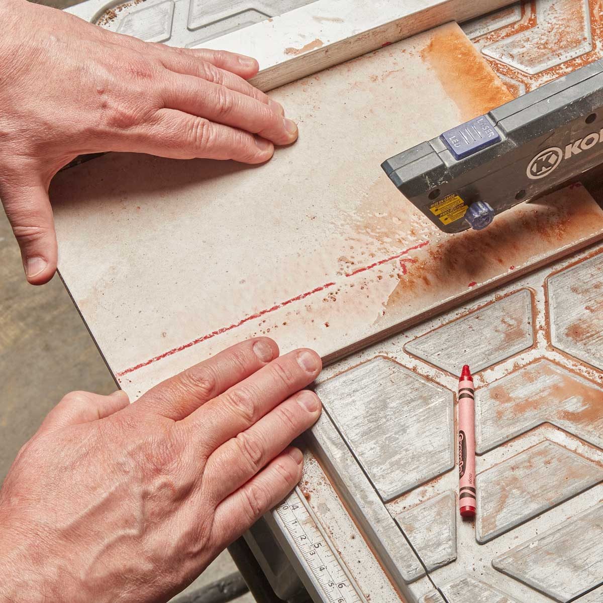 wet saw marking tip