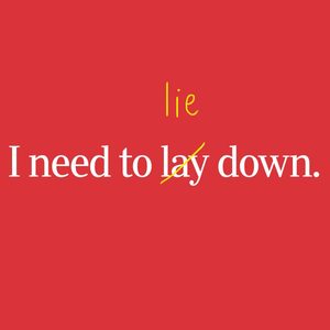 Text on red background corrects 