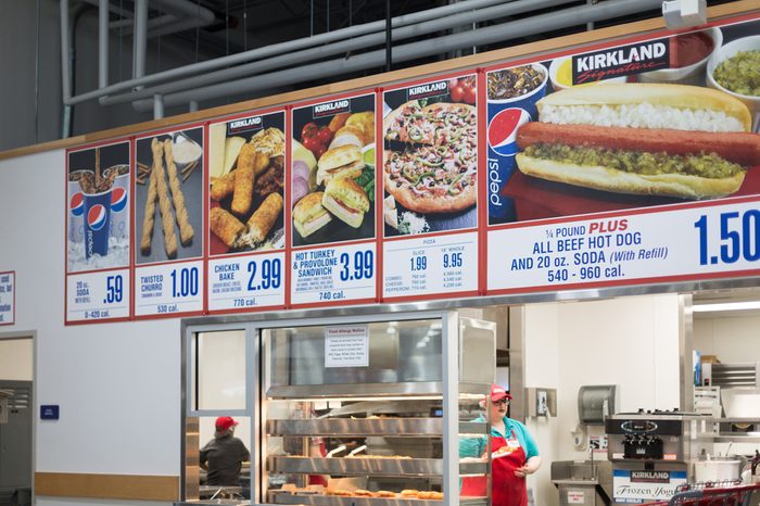 Food court of Costco, Allentown, PA, USA. October 12, 2017.