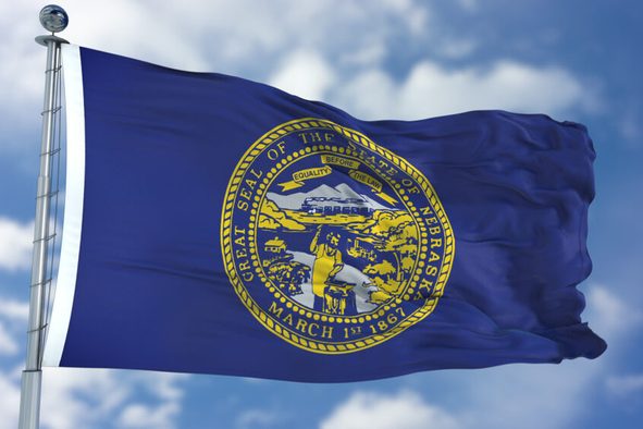 Nebraska Waving Flag