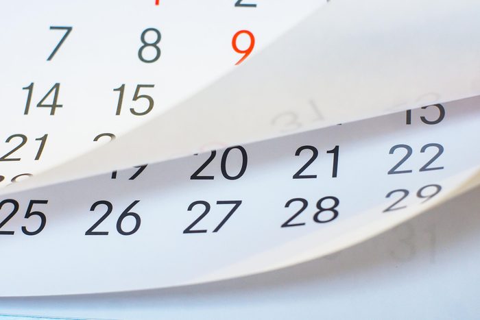 calendar pages