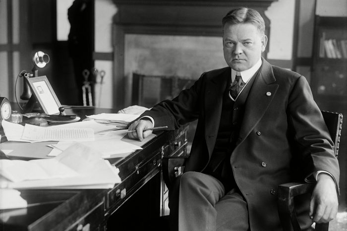 Future President Herbert Hoover as Head of the Food Administration during World War 1. 1918.