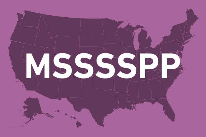 states without vowels mississippi