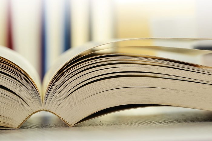 Composition with books on the table