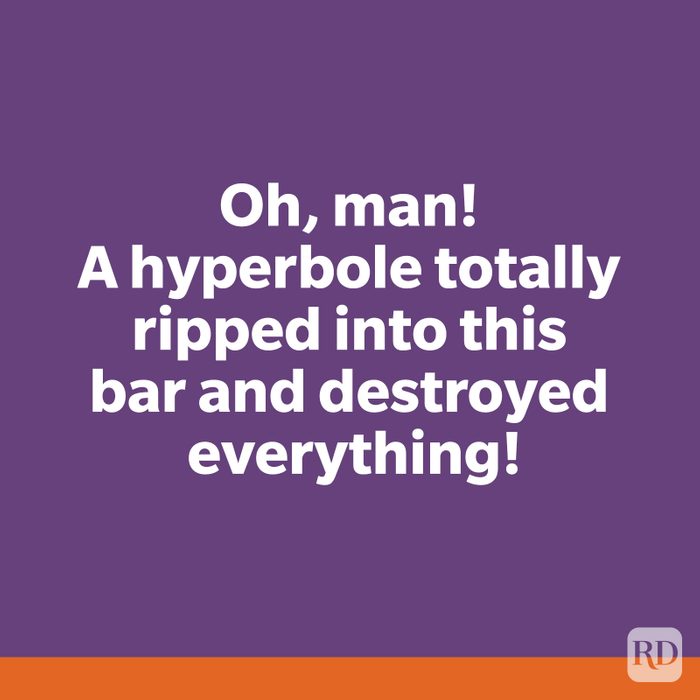 Hyperbole Limerick Joke