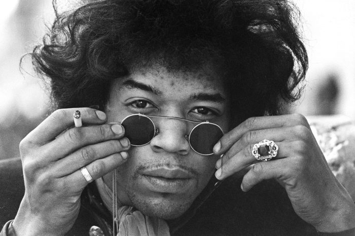JIMI HENDRIX, MONTAGU PLACE, LONDON, BRITAIN - 1967