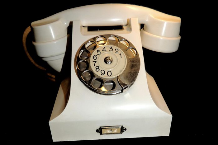 Telephone used by the King and Queen of Norway in the 1930's.