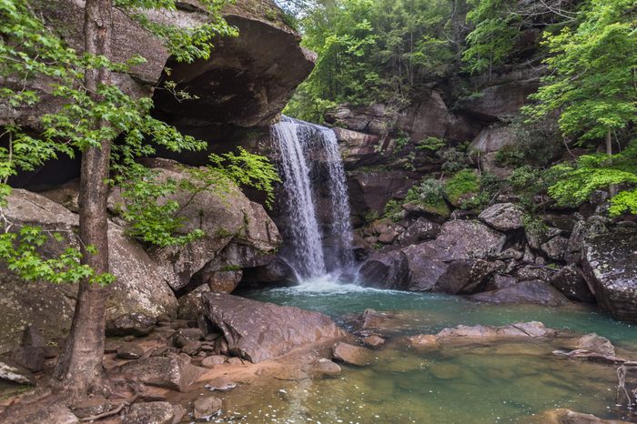 Eagle Falls, in Cumberland Falls State Resort Park, near Corbin, Kentucky.