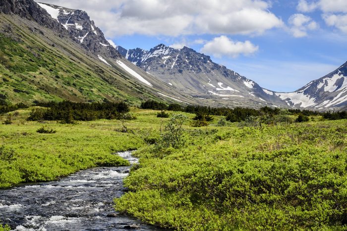 South Fork, Campbell Creek, in the Chugach Mountains, Anchorage, Alaska