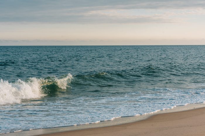 Waves in the Atlantic Ocean, at Hither Hills State Park, Montauk, New York