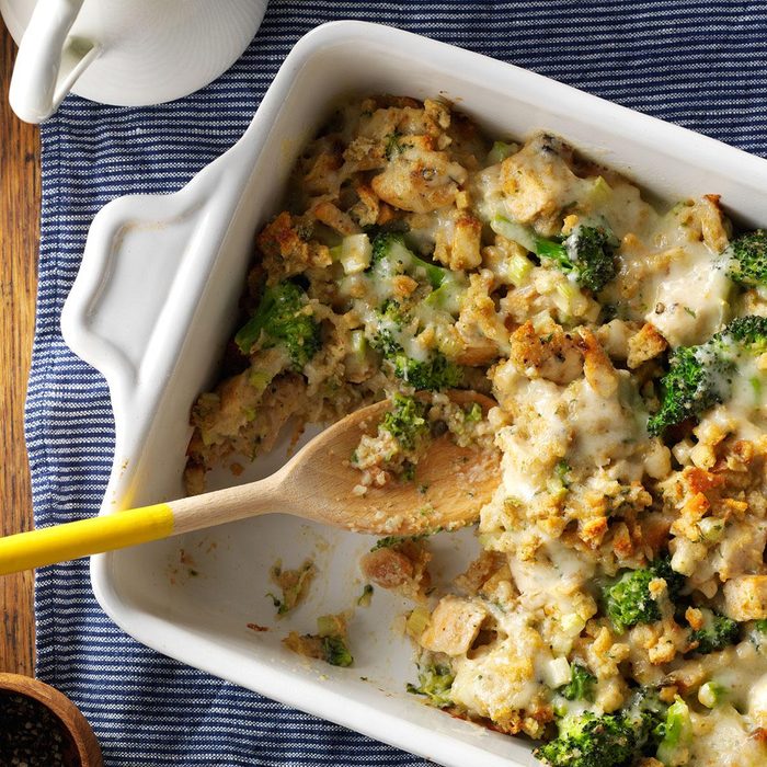 Missouri: Chicken and Swiss Stuffing Bake