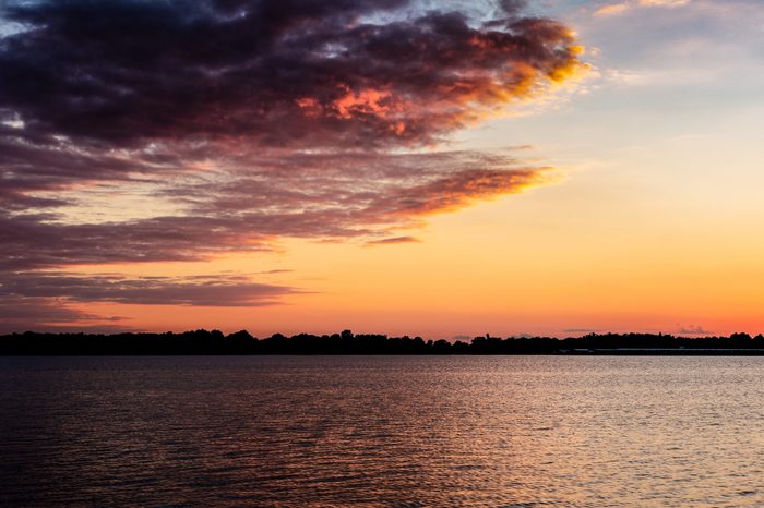 Sunset on a Oklahoma lake.
